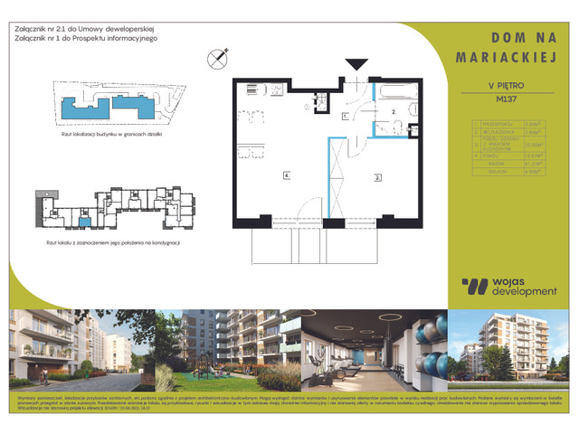 Mieszkanie w inwestycji DOM NA MARIACKIEJ, symbol M137 » nportal.pl