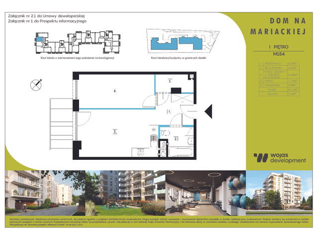 Mieszkanie w inwestycji DOM NA MARIACKIEJ, symbol M154 » nportal.pl