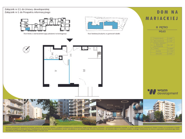 Mieszkanie w inwestycji DOM NA MARIACKIEJ, budynek Rezerwacja, symbol M163 » nportal.pl