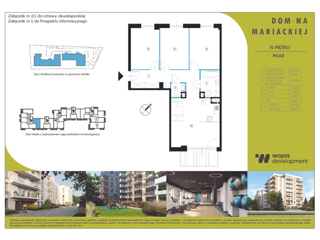 Mieszkanie w inwestycji DOM NA MARIACKIEJ, symbol M168 » nportal.pl