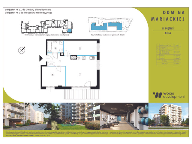 Mieszkanie w inwestycji DOM NA MARIACKIEJ, symbol M24 » nportal.pl