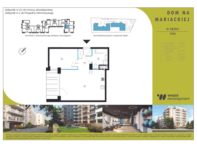 Mieszkanie w inwestycji DOM NA MARIACKIEJ, symbol M26 » nportal.pl