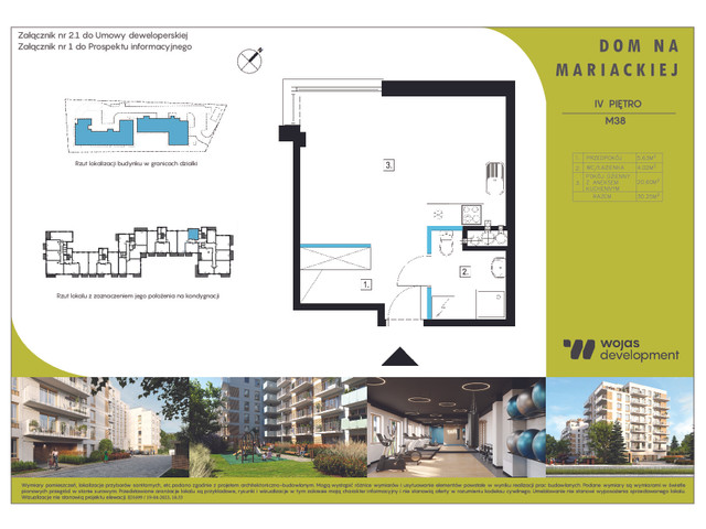 Mieszkanie w inwestycji DOM NA MARIACKIEJ, symbol M38 » nportal.pl