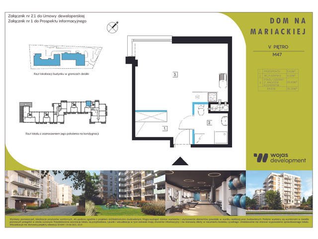 Mieszkanie w inwestycji DOM NA MARIACKIEJ, symbol M47 » nportal.pl