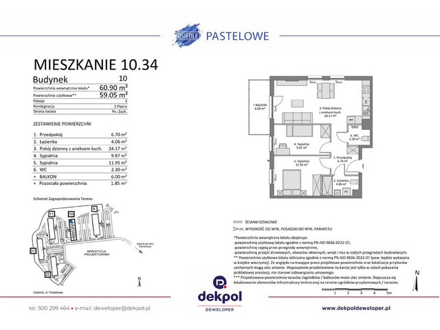 Mieszkanie w inwestycji Osiedle Pastelowe etap III, symbol 10.34 » nportal.pl