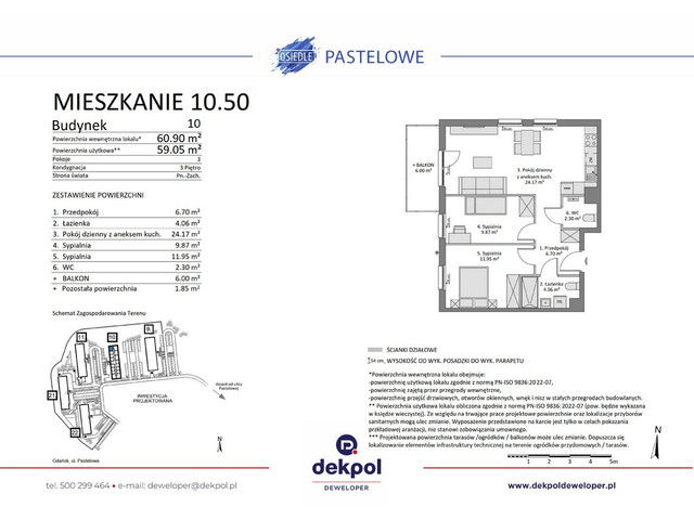 Mieszkanie w inwestycji Osiedle Pastelowe etap III, budynek Rezerwacja, symbol 10.50 » nportal.pl