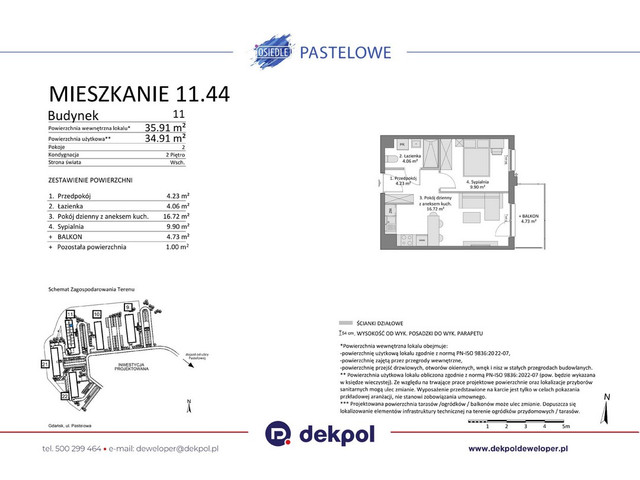 Mieszkanie w inwestycji Osiedle Pastelowe etap III, symbol 11.44 » nportal.pl