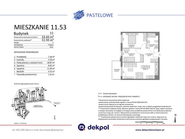 Mieszkanie w inwestycji Osiedle Pastelowe etap III, symbol 11.53 » nportal.pl