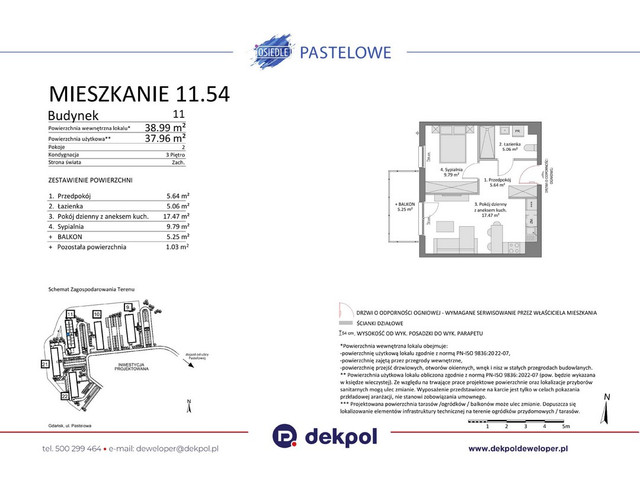 Mieszkanie w inwestycji Osiedle Pastelowe etap III, symbol 11.54 » nportal.pl