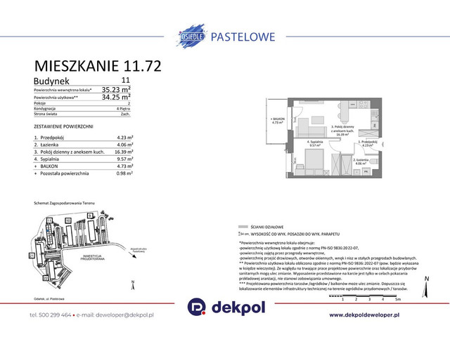 Mieszkanie w inwestycji Osiedle Pastelowe etap III, symbol 11.72 » nportal.pl