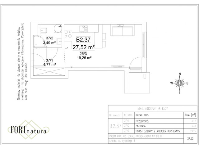 Mieszkanie w inwestycji Fort Natura Etap II, symbol B2.37 » nportal.pl