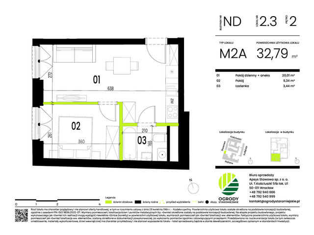 Mieszkanie w inwestycji Ogrody Staromiejskie, symbol ND.2.3 » nportal.pl