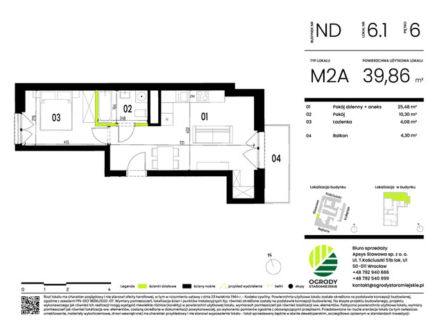 Mieszkanie w inwestycji Ogrody Staromiejskie, symbol ND.6.1 » nportal.pl