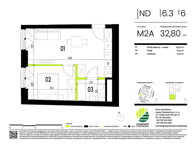 Mieszkanie w inwestycji Ogrody Staromiejskie, symbol ND.6.3 » nportal.pl