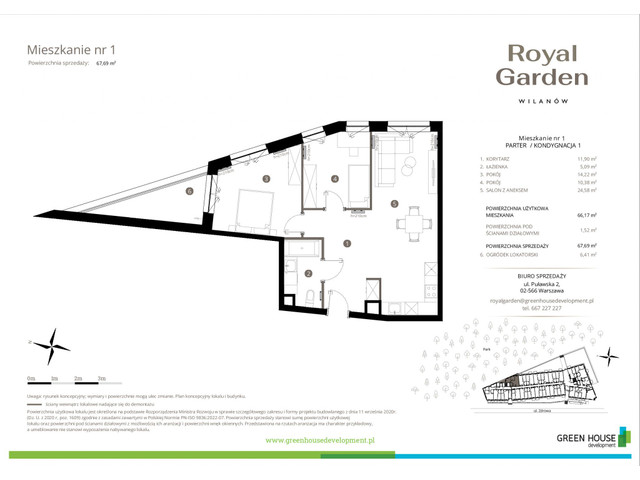 Mieszkanie w inwestycji Royal Garden Wilanów, symbol M.01 » nportal.pl