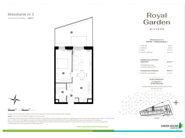 Mieszkanie w inwestycji Royal Garden Wilanów, symbol M.03 » nportal.pl