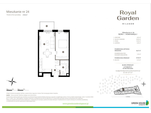 Mieszkanie w inwestycji Royal Garden Wilanów, symbol M.24 » nportal.pl