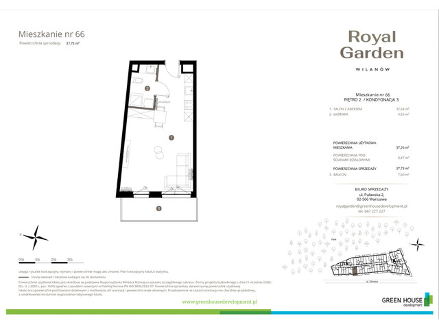 Mieszkanie w inwestycji Royal Garden Wilanów, symbol M.66 » nportal.pl