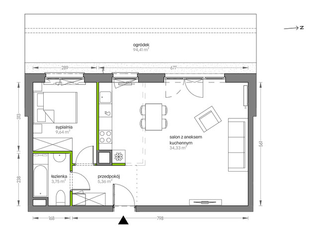 Mieszkanie w inwestycji City Vibe, symbol F.005 » nportal.pl