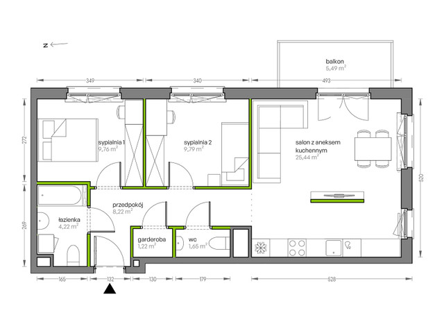 Mieszkanie w inwestycji City Vibe, symbol G.020 » nportal.pl