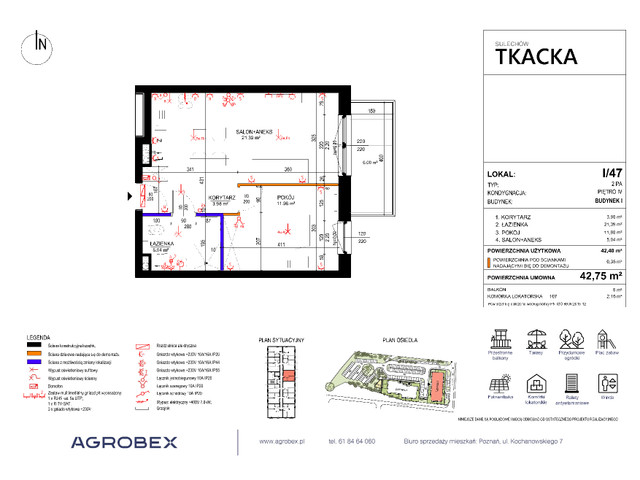 Mieszkanie w inwestycji Osiedle Tkacka, symbol 1/47 » nportal.pl