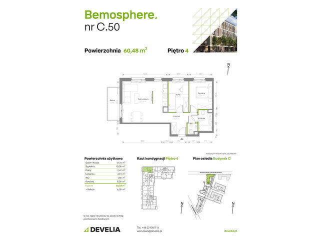 Mieszkanie w inwestycji Bemosphere, symbol C/050 » nportal.pl