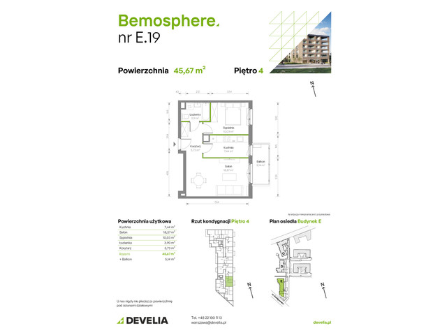 Mieszkanie w inwestycji Bemosphere, symbol E/019 » nportal.pl