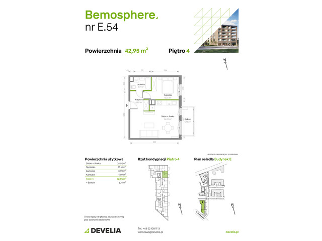 Mieszkanie w inwestycji Bemosphere, symbol E/054 » nportal.pl