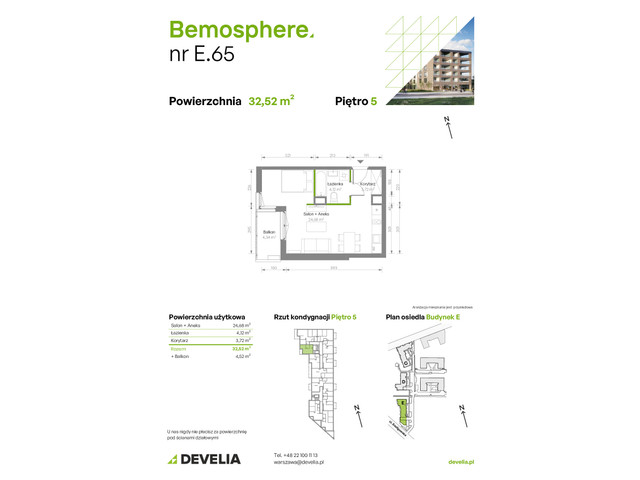 Mieszkanie w inwestycji Bemosphere, symbol E/065 » nportal.pl