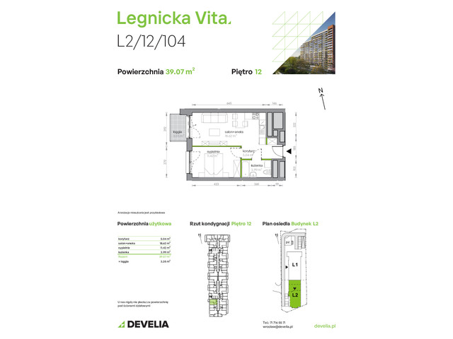 Mieszkanie w inwestycji Legnicka Vita, symbol L2/12/104 » nportal.pl