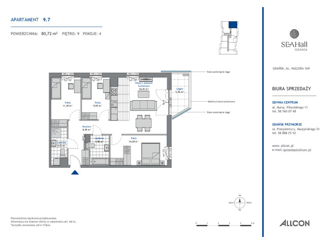 Mieszkanie w inwestycji SEAHall, symbol 9.7 » nportal.pl