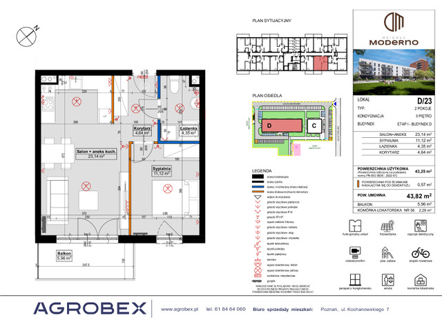 Mieszkanie w inwestycji Osiedle Moderno, symbol D/23 » nportal.pl