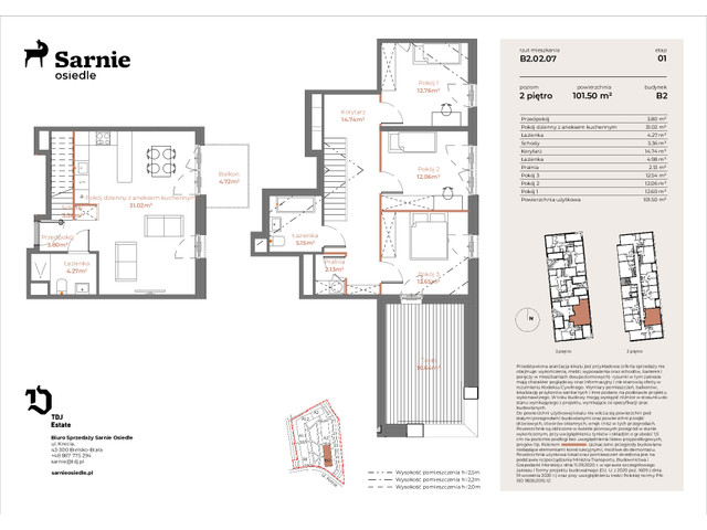 Mieszkanie w inwestycji Sarnie Osiedle, symbol SO-B2.LM-02.07 » nportal.pl