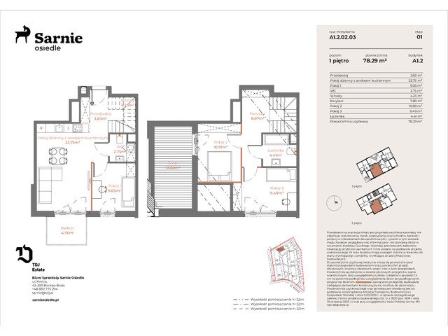 Mieszkanie w inwestycji Sarnie Osiedle, symbol SO-A1.2.LM-02.03 » nportal.pl