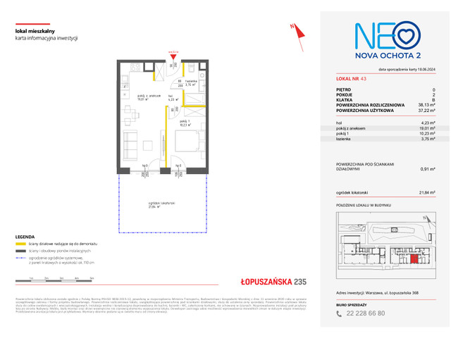 Mieszkanie w inwestycji NEO NOVA OCHOTA, symbol 2M.43 » nportal.pl