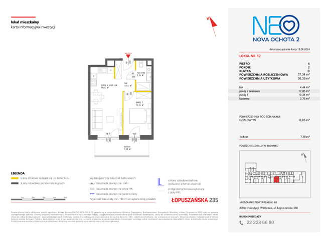 Mieszkanie w inwestycji NEO NOVA OCHOTA, symbol 2M.82 » nportal.pl