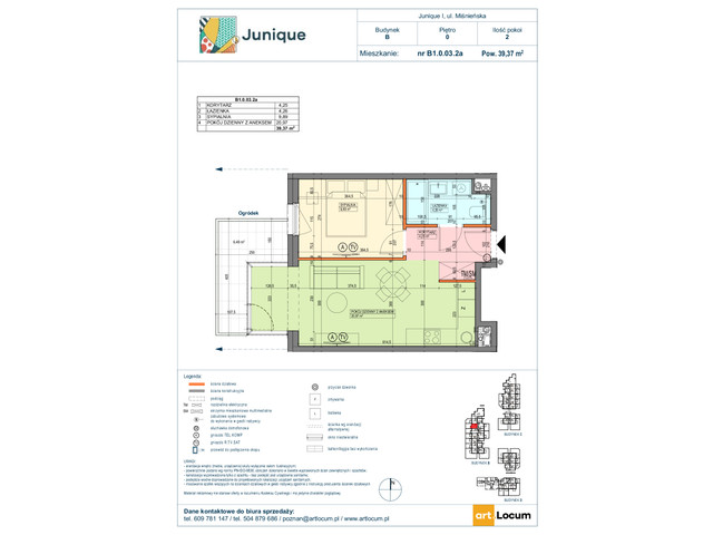 Mieszkanie w inwestycji JUNIQUE I.II, symbol B1.0.03.2a » nportal.pl