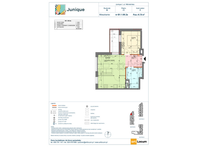 Mieszkanie w inwestycji JUNIQUE I.II, symbol B1.1.09.2k » nportal.pl