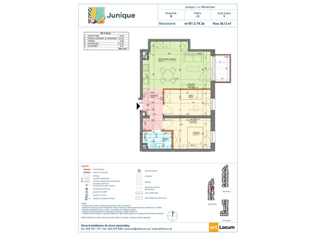 Mieszkanie w inwestycji JUNIQUE I.II, symbol B1.3.19.3a » nportal.pl