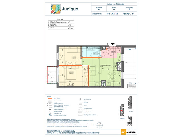 Mieszkanie w inwestycji JUNIQUE I.II, symbol B1.4.27.3a » nportal.pl