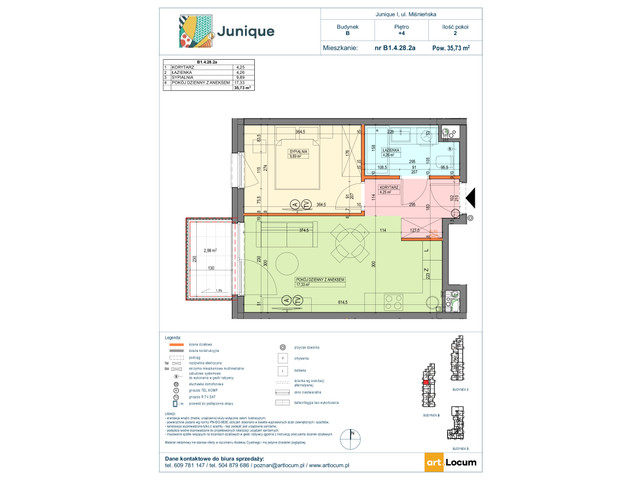 Mieszkanie w inwestycji JUNIQUE I.II, symbol B1.4.28.2a » nportal.pl