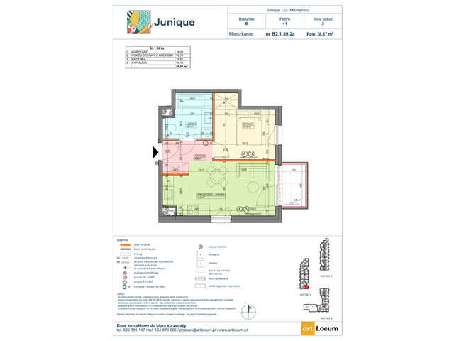 Mieszkanie w inwestycji JUNIQUE I.II, symbol B2.1.39.2a » nportal.pl