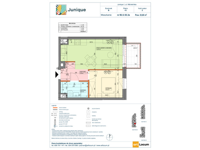 Mieszkanie w inwestycji JUNIQUE I.II, symbol B2.2.52.2a » nportal.pl