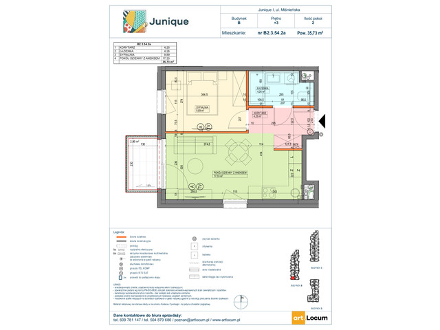 Mieszkanie w inwestycji JUNIQUE I.II, symbol B2.3.54.2a » nportal.pl