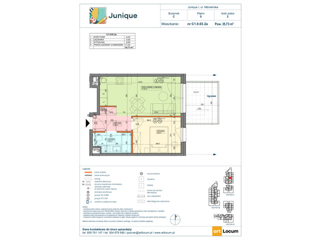 Mieszkanie w inwestycji JUNIQUE I.II, symbol C1.0.03.2a » nportal.pl