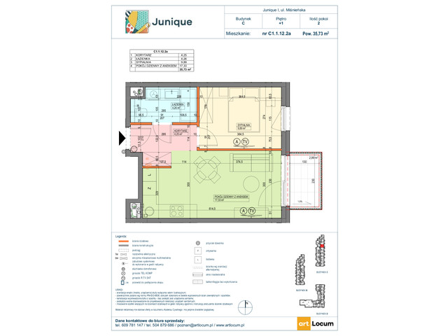 Mieszkanie w inwestycji JUNIQUE I.II, symbol C1.1.12.2a » nportal.pl