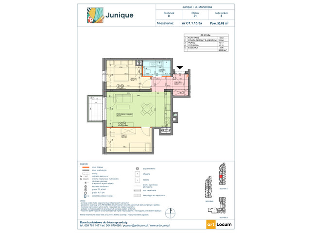 Mieszkanie w inwestycji JUNIQUE I.II, symbol C1.1.15.3a » nportal.pl