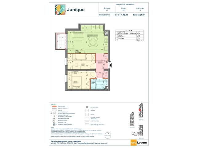 Mieszkanie w inwestycji JUNIQUE I.II, symbol C1.1.16.3a » nportal.pl