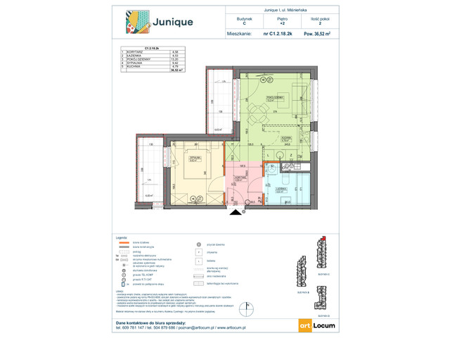 Mieszkanie w inwestycji JUNIQUE I.II, symbol C1.2.18.2k » nportal.pl