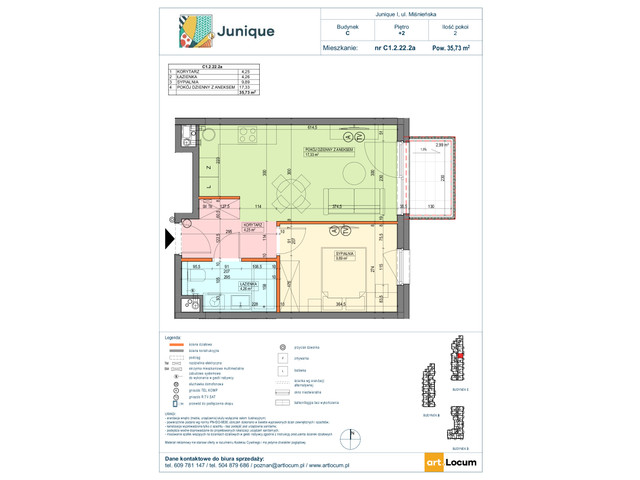 Mieszkanie w inwestycji JUNIQUE I.II, symbol C1.2.22.2a » nportal.pl